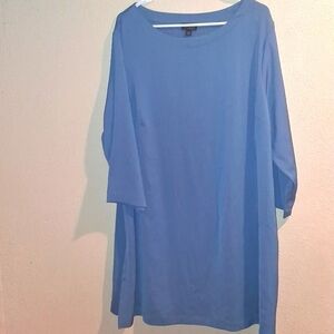 J. Jill Wherever Easy Care Textured Boatneck Moonlit Sky 2X